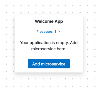 New microservice button