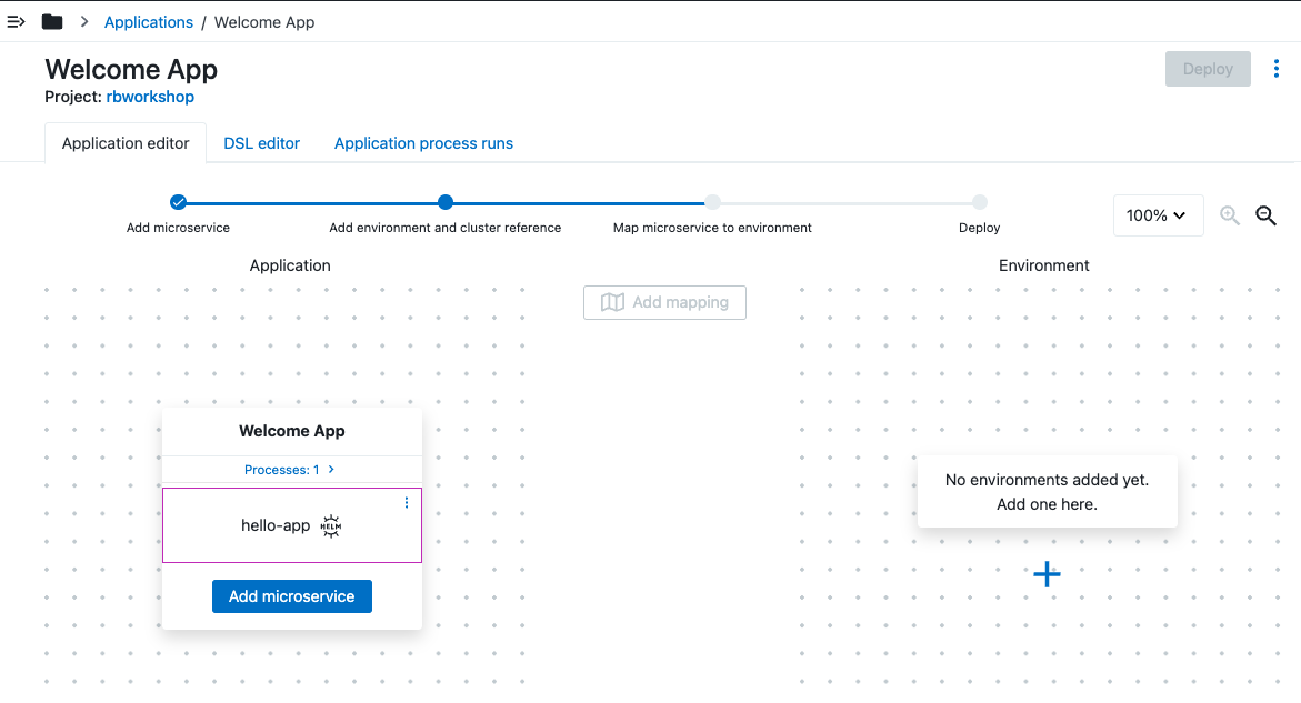 Created microservice