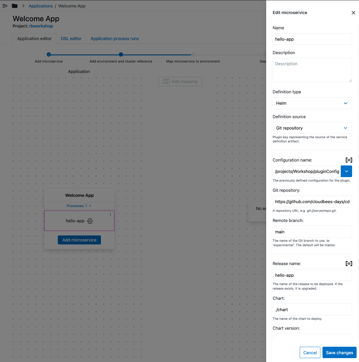 New microservice form - part 2