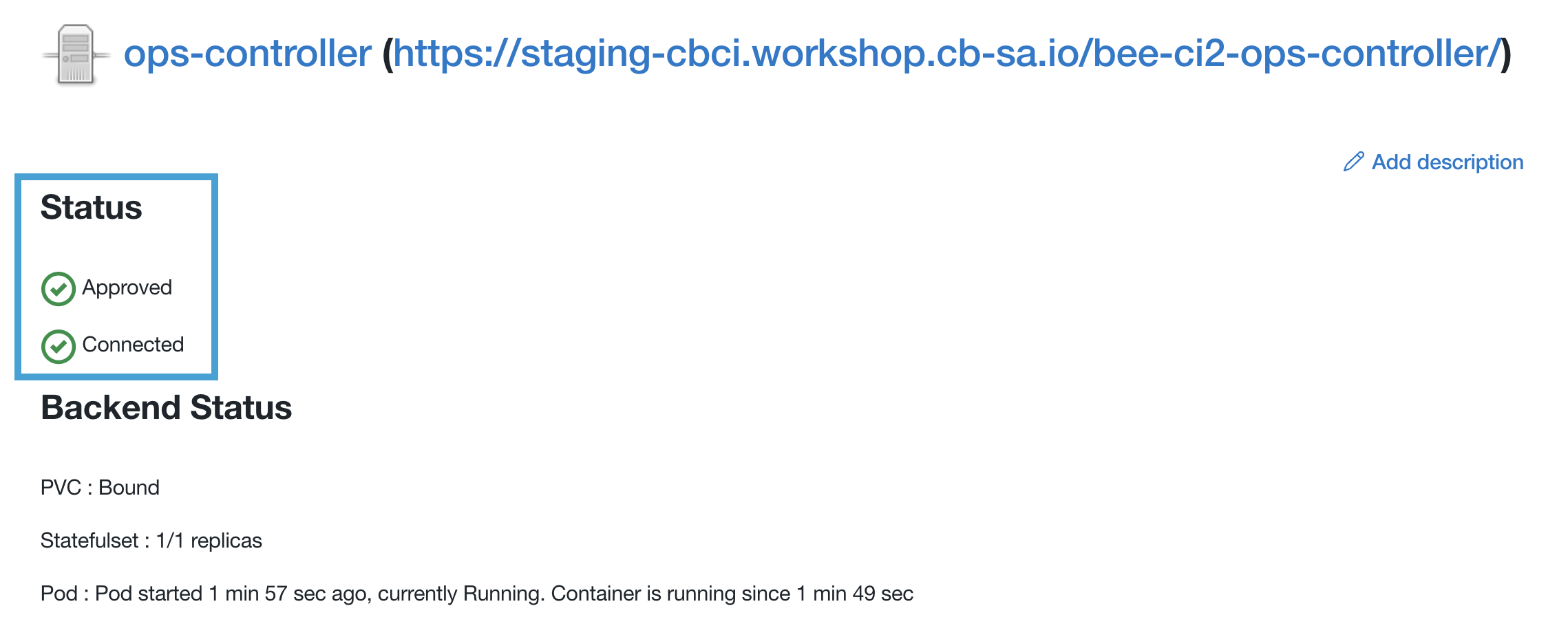 managed controller connnected