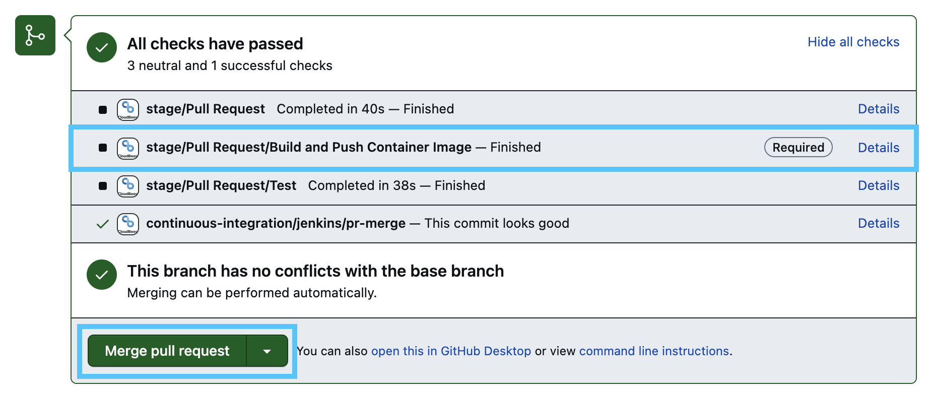 Finished required check