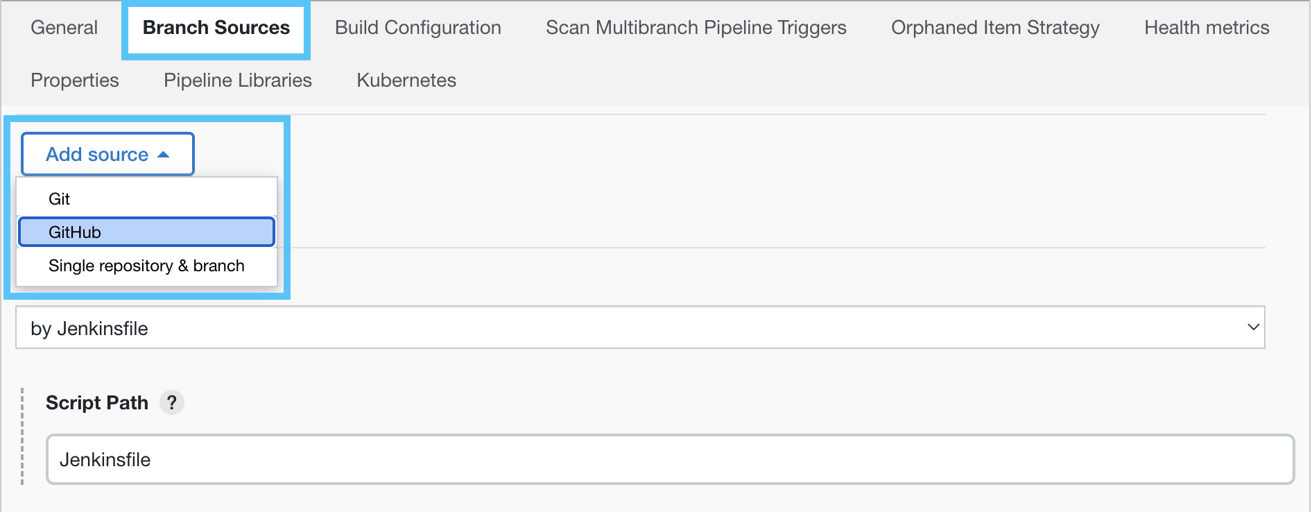 Set Branch Source