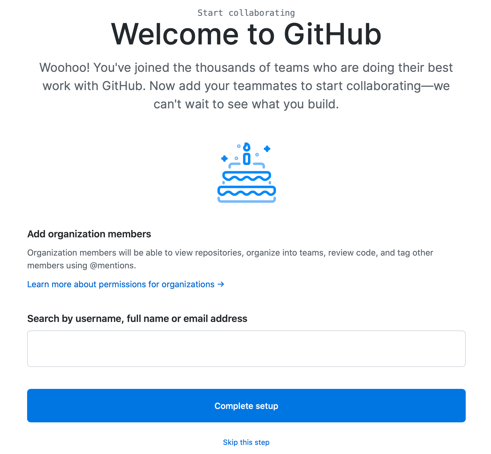 GitHub Org Set up